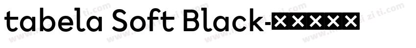 tabela Soft Black字体转换